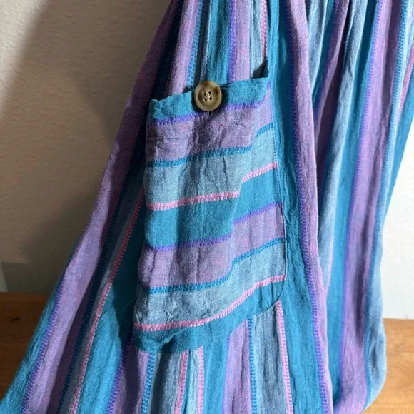 NWT UO Betsey Linen Halter Midi Dress - Picture 15 of 16